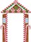 71 Inch 3 Pcs Christmas Door Decorations for Classroom Gingerbread Party Porch Banner(Red-white-brown)78.74 x 9.84 x 0.03 inches
